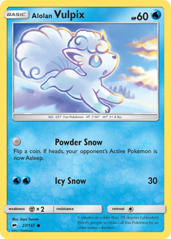 Alolan Vulpix — Burning Shadows 27/147