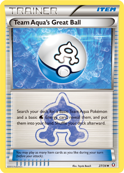 Team Aqua's Great Ball — Double Crisis 27/34