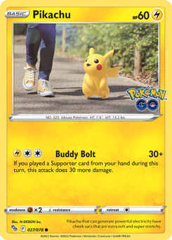 Pikachu — Pokémon GO 27/78