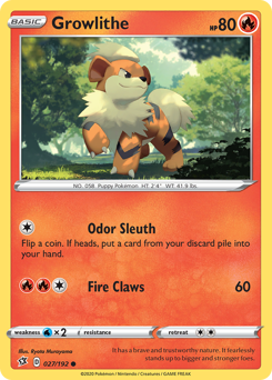 Growlithe — Rebel Clash 27/192
