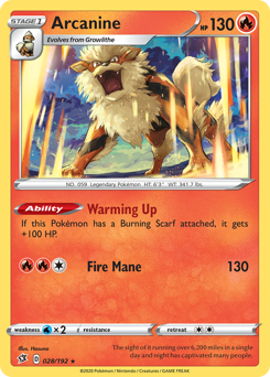 Arcanine — Rebel Clash 28/192