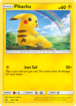 Pikachu — Shining Legends 28/73