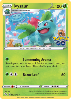 Ivysaur — Pokémon GO 2/78