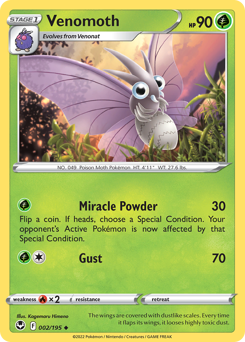 Venomoth — Silver Tempest 2/195