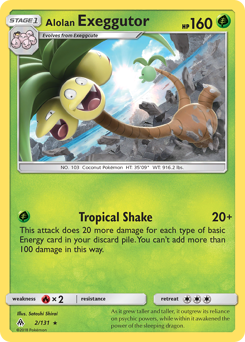 Alolan Exeggutor — Forbidden Light 2/131