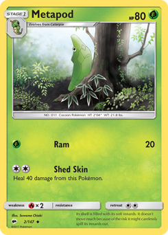 Metapod — Burning Shadows 2/147