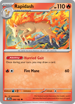 Rapidash — Destined Rivals 30/182