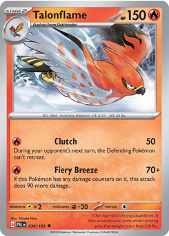 Talonflame — Paldea Evolved 30/193