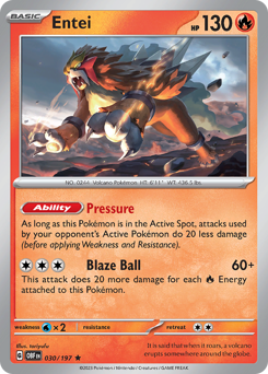 Entei — Obsidian Flames 30/197