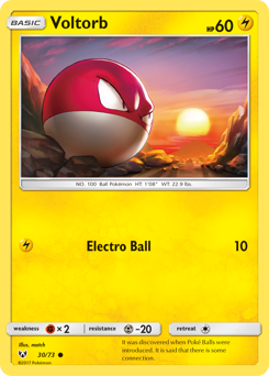 Voltorb — Shining Legends 30/73