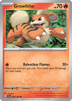 Growlithe — Scarlet & Violet 30/198