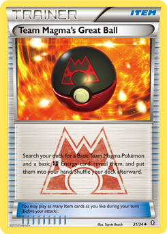 Team Magma's Great Ball — Double Crisis 31/34