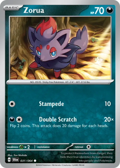 Zorua — Shrouded Fable 31/64