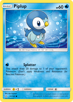 Piplup — Ultra Prism 31/156