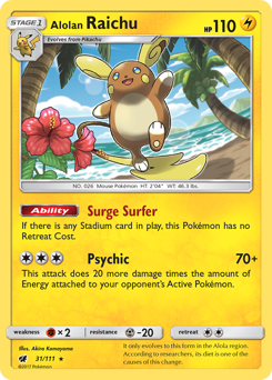 Alolan Raichu — Crimson Invasion 31/111