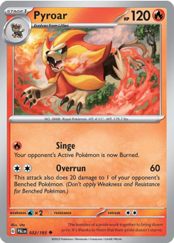 Pyroar — Paldea Evolved 32/193