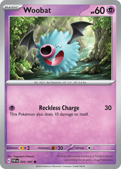 Woobat — Paldean Fates 32/91