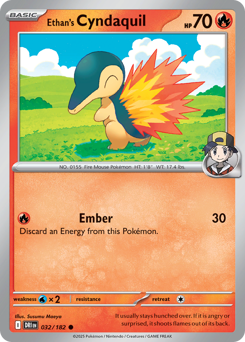 Ethan's Cyndaquil — Destined Rivals 32/182