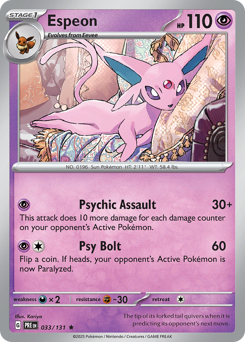 Espeon — Prismatic Evolutions 33/131