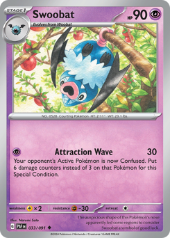 Swoobat — Paldean Fates 33/91