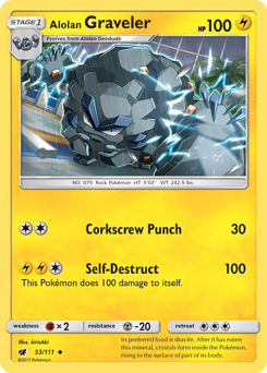 Alolan Graveler — Crimson Invasion 33/111