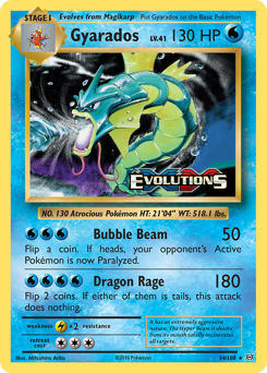 Gyarados — Evolutions 34/108