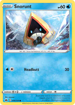 Snorunt — Crown Zenith 34/159