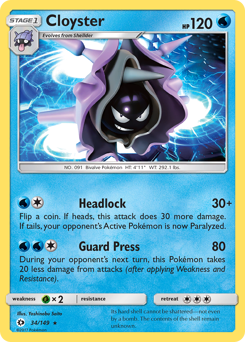 Cloyster — Sun & Moon 34/149