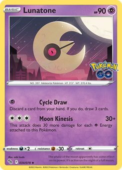 Lunatone — Pokémon GO 34/78
