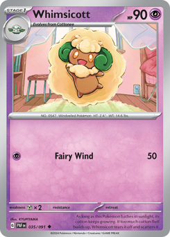 Whimsicott — Paldean Fates 35/91