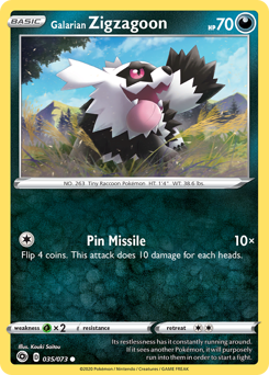 Galarian Zigzagoon — Champion's Path 35/73