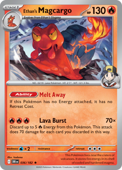 Ethan's Magcargo — Destined Rivals 36/182