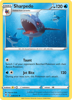 Sharpedo — Evolving Skies 36/203