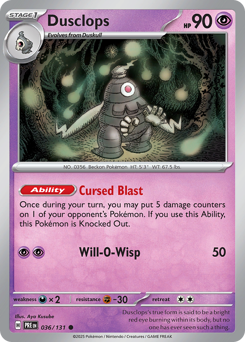 Dusclops — Prismatic Evolutions 36/131