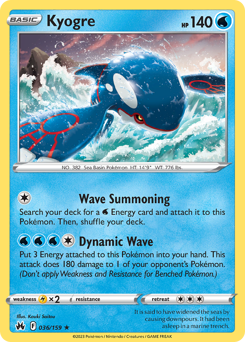 Kyogre — Crown Zenith 36/159