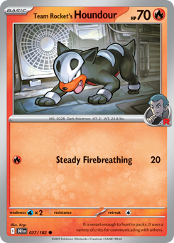 Team Rocket's Houndour — Destined Rivals 37/182