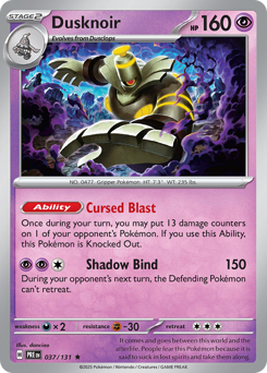 Dusknoir — Prismatic Evolutions 37/131
