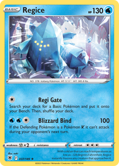Regice — Astral Radiance 37/189