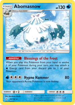Abomasnow — Ultra Prism 38/156