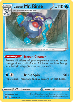 Galarian Mr. Rime — Rebel Clash 38/192