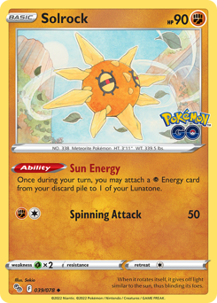 Solrock — Pokémon GO 39/78