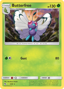 Butterfree — Hidden Fates 3/68