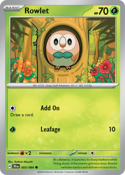 Rowlet — Shrouded Fable 3/64