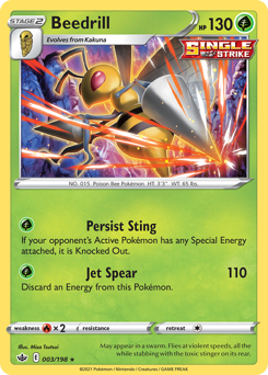 Beedrill — Chilling Reign 3/198