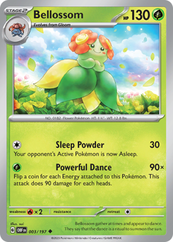 Bellossom — Obsidian Flames 3/197