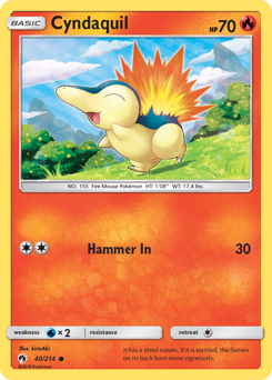Cyndaquil — Lost Thunder 40/214