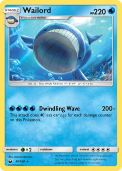 Wailord — Celestial Storm 40/168