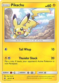 Pikachu — Burning Shadows 40/147