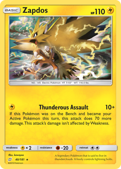 Zapdos — Team Up 40/181