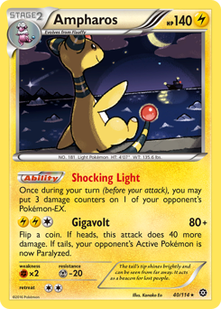 Ampharos — Steam Siege 40/114